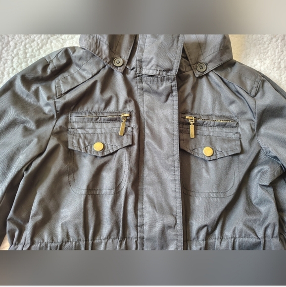 Yoki Girls Medium (Size 8-10) Black Anorak Outerwear Jacket w/ Removable Hood - Picture 10 of 13